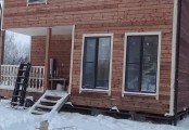Фото со стройплощадок - Дом из бруса 8х9 м.