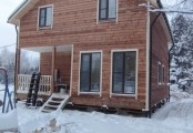 Фото со стройплощадок - Дом из бруса 8х9 м.
