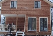 Фото со стройплощадок - Дом из бруса 8х9 м.