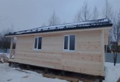 Фото со стройплощадок - Каркасный дом 8х9 м.