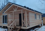 Фото со стройплощадок - Каркасный дом 8х9 м.