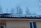 Фото со стройплощадок - Каркасный дом 8х9 м.