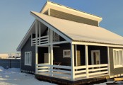 Фото со стройплощадок - Каркасный дом 10.5×12 м.