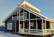 Фото со стройплощадок - Каркасный дом 10.5×12 м.