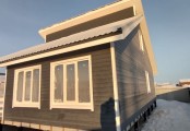 Фото со стройплощадок - Каркасный дом 10.5×12 м.
