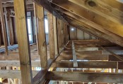 Фото со стройплощадок - Каркасный дом 10.5×12 м.