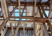 Фото со стройплощадок - Каркасный дом 10.5×12 м.