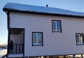 Фото со стройплощадок - Каркасный дом 8х10 м.