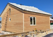 Фото со стройплощадок - Каркасный дом 8х9 м. 