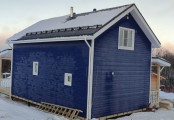 Фото со стройплощадок - Каркасный дом 7,5х13 м.