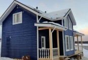 Фото со стройплощадок - Каркасный дом 7,5х13 м.