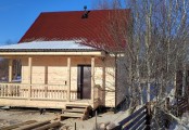 Фото со стройплощадок - Каркасный дом 7×8,5 м.
