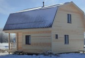Фото со стройплощадок - Каркасный дом 7,5х8 м.