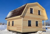 Фото со стройплощадок - Каркасный дом 7,5х8 м.