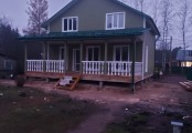 Фото со стройплощадок - Каркасный дом 9х10 м.