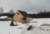 Фото со стройплощадок - Баня по проекту Б-13