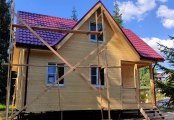 Фото со стройплощадок - Каркасный дом 6х8 м.
