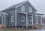 Фото со стройплощадок - Каркасный дом 8х11 м.