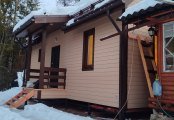 Фото со стройплощадок - Каркасный дом 8х8,5 м.