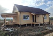 Фото со стройплощадок - Каркасный дом 7,6х11,7 м.