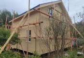 Фото со стройплощадок - Каркасный дом 7,5х8,5 м.