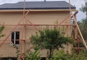 Фото со стройплощадок - Каркасный дом 7,5х8,5 м.