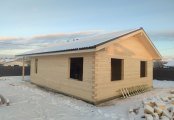 Фото со стройплощадок - Дом из бруса 11,9х8,5 м.
