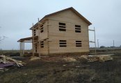 Фото со стройплощадок - Дом по проекту Д-63 и баня