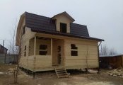 Фото со стройплощадок - Дом из бруса 8х9 м.