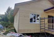Фото со стройплощадок - Каркасный дом 8х11 м.