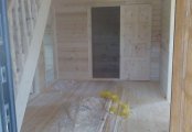 Фото со стройплощадок - Дом из бруса 9×9 м.