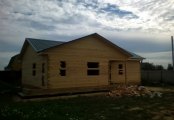 Фото со стройплощадок - Дом из бруса 10х13,7 м.