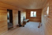 Фото со стройплощадок - Дом из бруса 9х9 м.