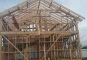 Фото со стройплощадок - Каркасный дом 9х10 м.