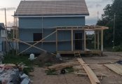 Фото со стройплощадок - Каркасный дом 9х10 м.