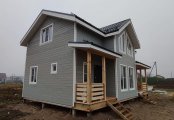 Фото со стройплощадок - Каркасный дом 7х11 м.