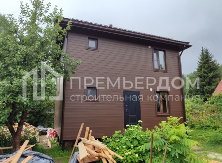 Фото со стройплощадок - Каркасный дом 7,5х7,5 м.