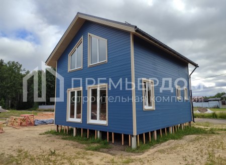Фото со стройплощадок - Каркасный дом 7х8 м.
