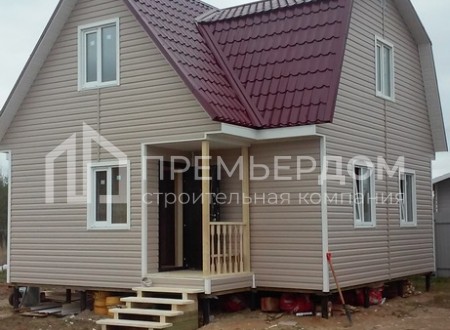 Фото со стройплощадок - Каркасный дом 7.5х8