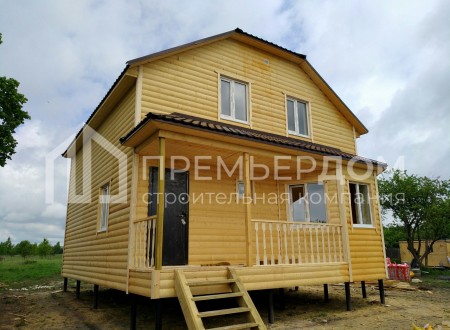 Фото со стройплощадок - Каркасный дом 8х8