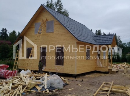 Фото со стройплощадок - Каркасный дом 8х10 м.
