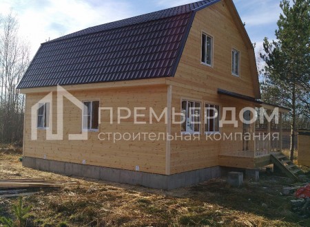 Фото со стройплощадок - Каркасный дом 8х8 м.