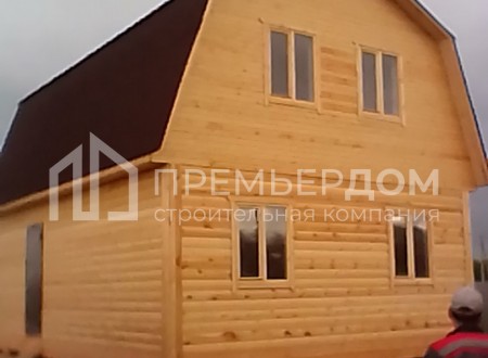 Фото со стройплощадок - Дом из бруса 6х8 м.