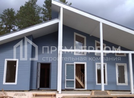 Фото со стройплощадок - Каркасный дом 13.5х12.5 м.