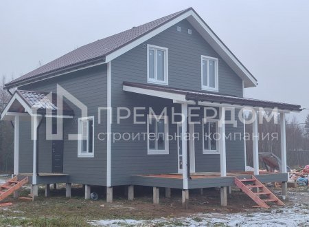 Фото со стройплощадок - Каркасный дом 8х11 м.