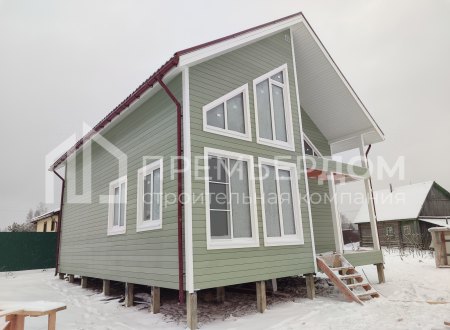 Фото со стройплощадок - Каркасный дом 8х10 м.