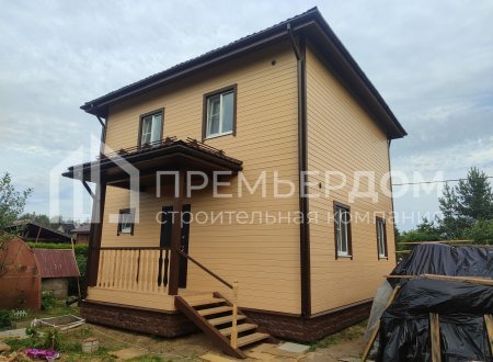 Фото со стройплощадок - Каркасный дом 7,5х7,5 м.