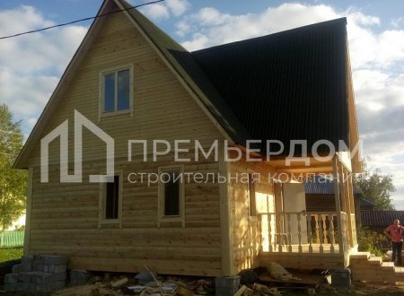 Фото со стройплощадок - Дом по проекту Д-21