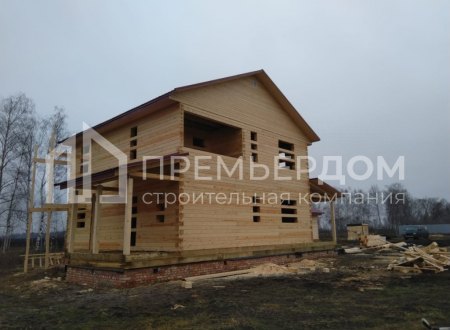 Фото со стройплощадок - Дом по проекту Д-63 и баня