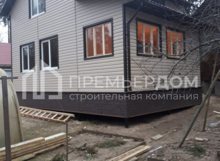 Фото со стройплощадок - Каркасный дом 8.5х9 м